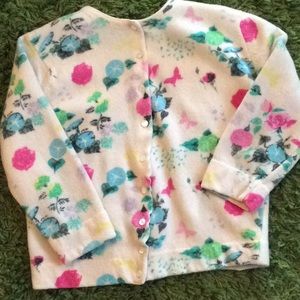 Vintage floral wool sweater
